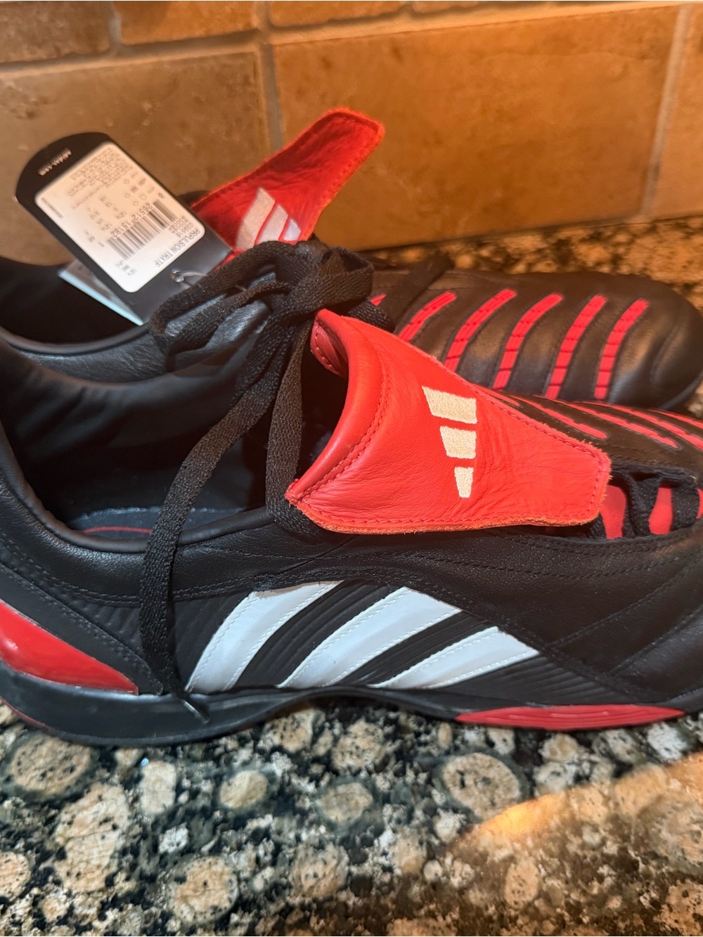 adidas men’s Red and Black turf shoes size 12.5 NWT